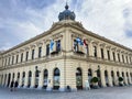 Grand Hotel Palace in Vukovar or the building of the former Grand Hotel - Croatia / PalaÃÂa Grand Hotela u Vukovaru Royalty Free Stock Photo